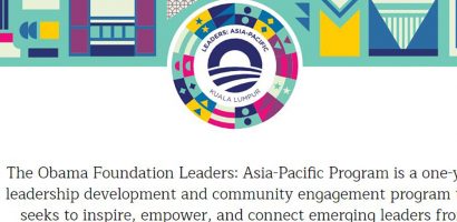 Quỹ Obama Foundation công bố nhóm thủ lĩnh gồm 200 nhà lãnh đạo mới nổi tại khu vực Châu Á Thái Bình Dương