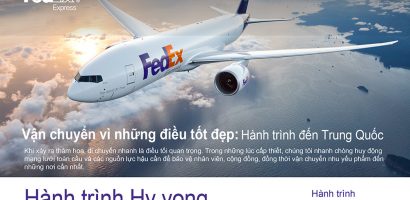 FedEx vận chuyển thiết bị y tế khẩn cấp đến Trung Quốc