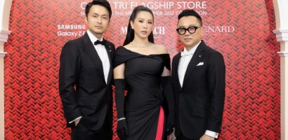 Hoa hậu Thu Hoài tay trong tay cùng chồng dự sự kiện của NTK Công Trí