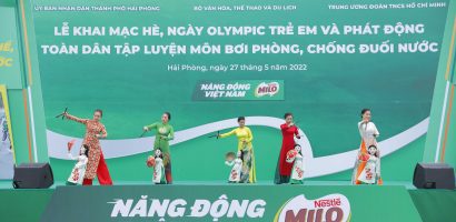 Nestlé MILO đồng hành cùng Tổng cục Thể dục Thể thao phát động toàn dân tập luyện môn bơi và phòng chống đuối nước quy mô quốc gia năm 2022