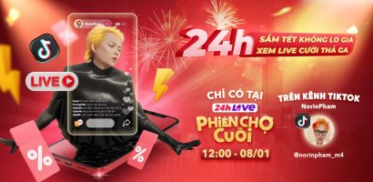 Hot TikToker Phạm Thoại livestream 24h liên tục trong chương trình lần đầu tiên xuất hiện tại Việt Nam