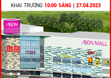 UNIQLO Aeon Mall Tân Phú chính thức khai trương từ ngày 27/4