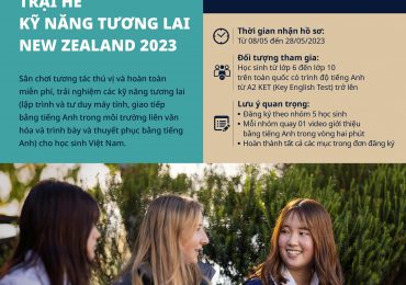 Cơ quan Giáo dục New Zealand triển khai Trại hè Kỹ năng dành cho học sinh trung học Việt Nam