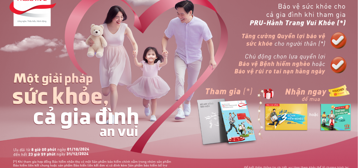 Prudential trao “món quà” chu toàn giải pháp bảo vệ sức khỏe cho cả gia đình