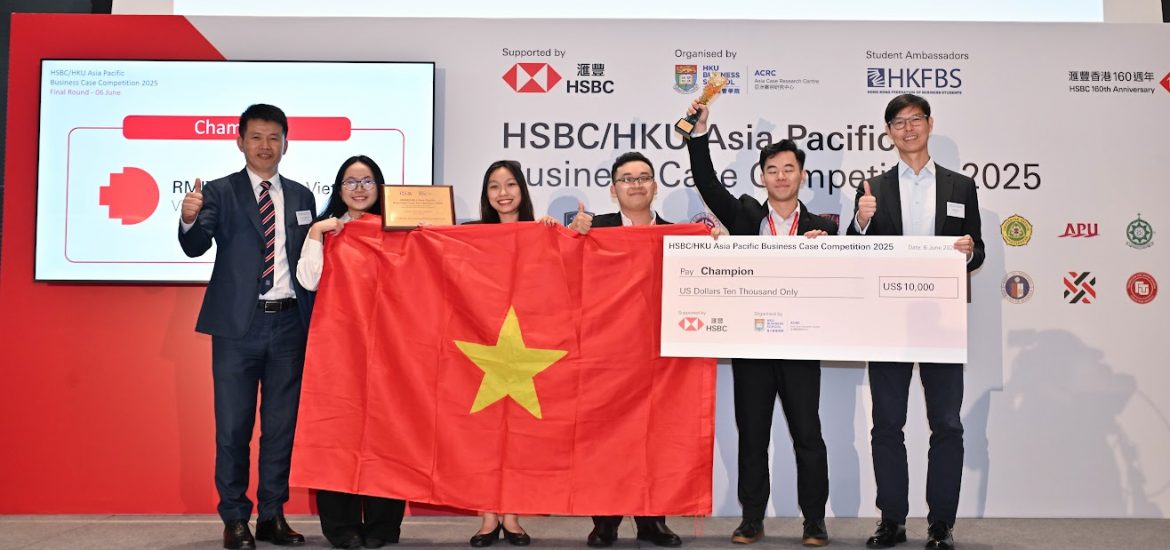 Việt Nam vô địch khu vực Châu Á – Thái Bình Dương trong năm thứ 10 của cuộc thi Giải quyết Tình huống Kinh doanh HSBC 