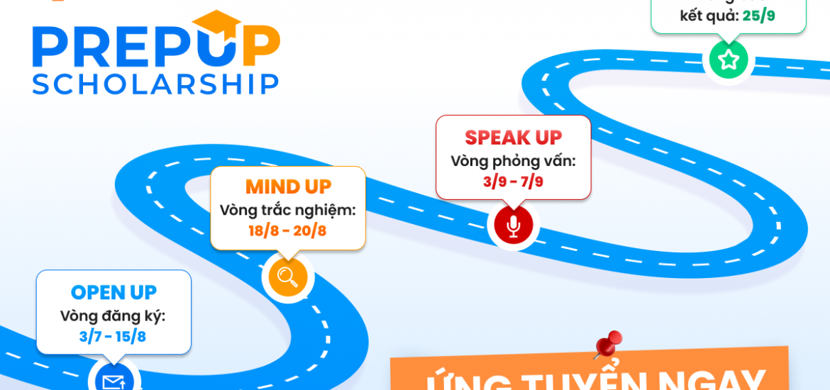 PrepUp Scholarship – Học bổng dành cho Tân sinh viên