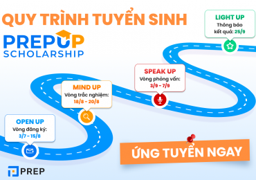 PrepUp Scholarship – Học bổng dành cho Tân sinh viên
