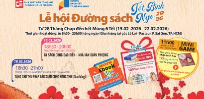 Nhà xuất bản Tổng hợp TP.HCM tham gia Lễ hội Đường Sách TP.HCM Tết Bính Ngọ 2026