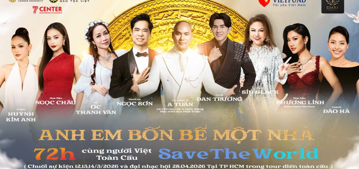 Dàn sao Việt quy tụ trong chuỗi sự kiện 72h “Save The World” do A Tuân khởi xướng