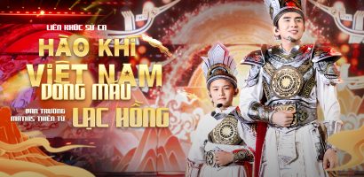 Tri ân cội nguồn dịp Giỗ Tổ 10/3: Đan Trường tái hiện sân khấu kỵ binh hoành tráng cùng con trai Thiên Từ